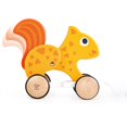 thumbnail image 3 of Hape: Pull Along - Squirrel - Orange - Wooden Animal Toy, Rubber Rimmed Wheels, Encourage Walking, Push & String Pull, Kids Baby Toddler, Ages 12 mo+, 3 of 6