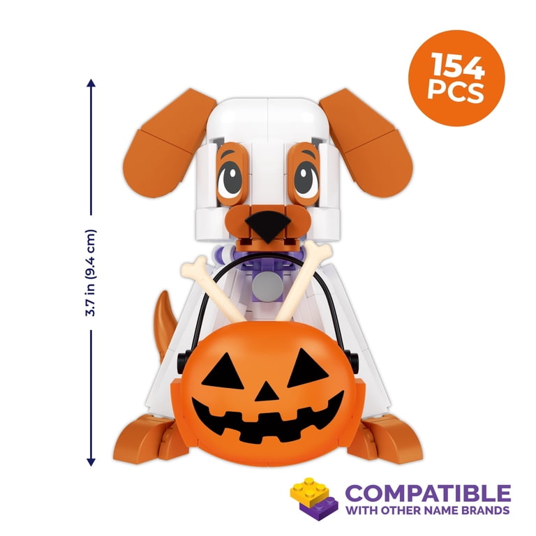 Brickcraft Halloween Woof or Treat Building Kit (154-Piece Set