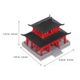 thumbnail image 2 of unbranded 1Ensemble Rouge Design Classique Pavillon Modèle pour Amateurs de Culture 6.40X5.00X4.00CM, 2 of 8