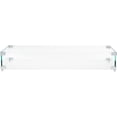 thumbnail image 1 of Rectangular Tempered Glass Fire Pit Wind Guard 29inx13inx4.5in 0.3in Thick Clear Flame Shield with Aluminum Brackets for Propane and Gas Fire Tables Outdoor, 1 of 7