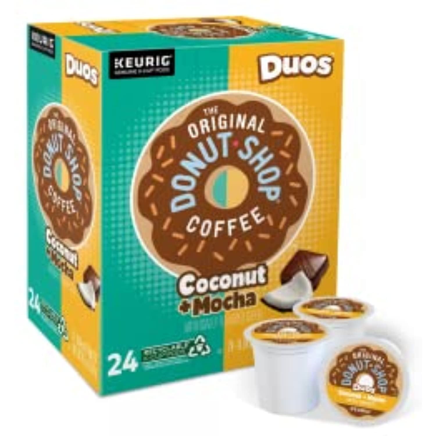 The Original Donut Shop Coconut Mocha SingleServe KCup Pods, Medium