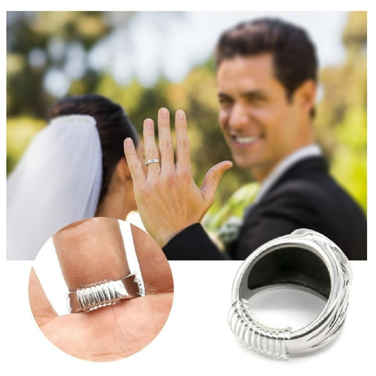 TIKA Clear Ring Size Adjusters, Secure Fit for Loose Rings, 4