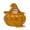 B003- Style C, variant on Halloween Party Decor, Halloween Witch Decor with Crystal Crushed Chip Resin Pumpkin Body, 4X4 in Decorative Candy Jar with Removable Witch Hat Lid, Halloween Home Decor Spooky