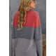 thumbnail image 4 of 1 camiseta de manga larga: rosa y gris claro, 4 of 5