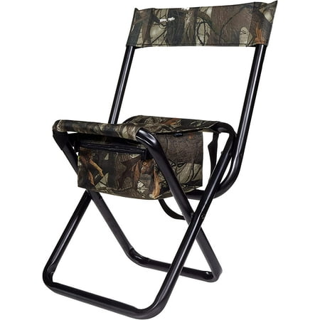 Camo Folding Hunting Stool with Storage Pouch- Next G2 Camo - 12L x 14.5W x 17H inches