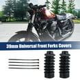 thumbnail image 2 of 1 Set Motorcycle 39mm Fork Covers Front Gaiters Shock Boots, 2 of 6