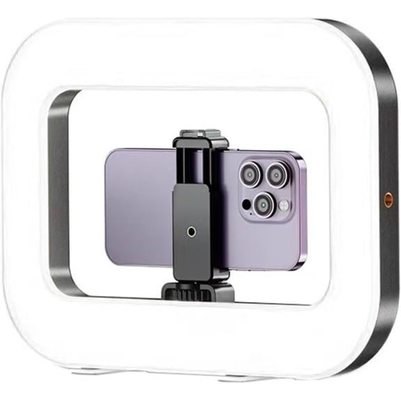 Rechargeable Selfie Portable Ring Light,6600mAh Battery Adjustable Color Temperature LED Fill Light, Selfie Hand-held Filllight Photography Accessories For Video Photography Recording