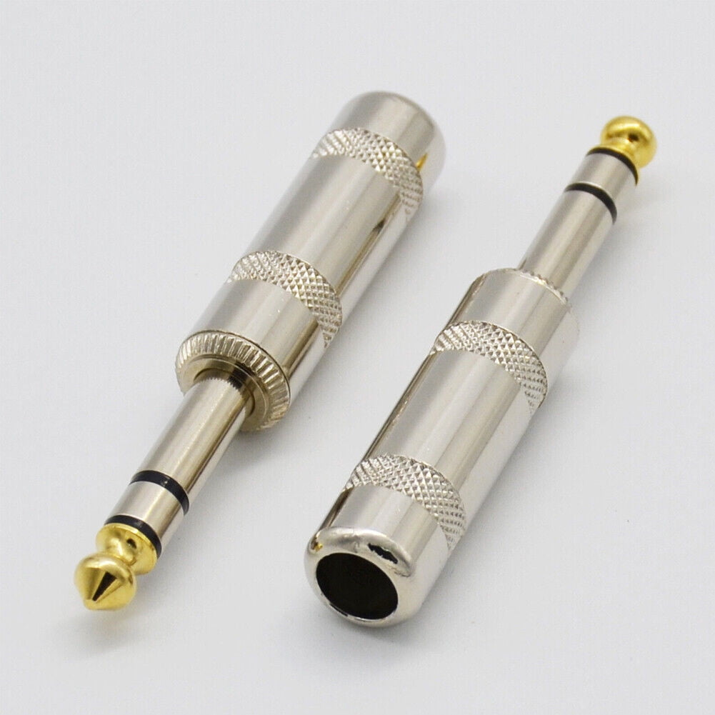20PCS 1/4 Stereo TRS Heavy Duty Male Audio Speaker Guitar Cable Connector Plug USA