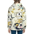 thumbnail image 4 of Cuphead Show Teen Sweatshirts Hoodies Youth Hooded Hoody Fashion Zipper Coat For Boys And Girls, 4 of 7