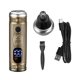 thumbnail image 1 of Cortador de vello nasal y rasurador facial recargable USB, pantalla LCD, cuerpo metálico, diseño ergonómico, bronce, 5W, batería de litio 400mAh, 120 minutos de uso, cable USB incluido, ideal para un, 1 of 6