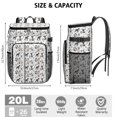 thumbnail image 3 of Travel Cooler Bag - Schnauzer Dogs with Paw Camping Beer Cooler Backpack with Bottle Opener- Waterproof Insulated Picnic Backpacks - Cooler Bag for Beach, 3 of 6