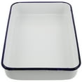 thumbnail image 4 of Bandeja rectangular retro esmaltada para asar, para horno, hornear lasaña y guisos. Antiadherente y fácil de limpiar., 4 of 7