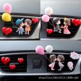 thumbnail image 2 of Clip de salida de aire para coche, decoración de dibujos animados para parejas, figura de acción, adorno de globo, accesorios de salpicadero Interior automático, regalo para niña, 2 of 4