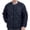 Navy, variant on Men's & Big Men's Lightweight Puffer Liner Jacket V Neck Snap Button Inner Coat Long Sleeve Packable Warm Insulated Outerwear