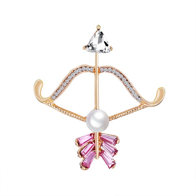 PVCS Broche Créative Cœur Perlé Perlé Broche Pardessus Accessoires Joli Cadeau