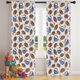 thumbnail image 5 of Blackout Kids Curtains,Beige Background Football Helmets Pattern Childrens Insulated Curtains Set Of 2,Bedroom Essentials,Toddler Room Decor 42"x84", 5 of 5