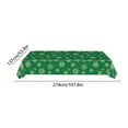thumbnail image 4 of Yhmxh Christmas Table Cloth 54 x 108 Inch, Waterproof Red/Green Gold Snowflake Tablecloth Rectangular, Washable Xmas Table Cover Spillproof Winter Table Cloths Cover for Holiday Christmas Decoration, 4 of 7