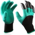 thumbnail image 1 of Guantes de jardín - Construido en 4 garras para una jardinería fácil Excavación Plantación Paisajismo resistente a pinchazos Total Value HGI-2268, 1 of 5