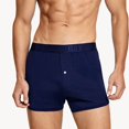 thumbnail image 3 of Mens Casual Button Boxers Low Rise Tracksuit Briefs Shorts Trunks Underwear, 3 of 11