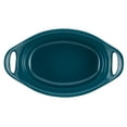 thumbnail image 2 of Rachael Ray Ceramics 2-Piece Oval Au Gratin Set, Teal, 2 of 5