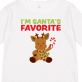 thumbnail image 4 of Inktastic I'm Santa's Favorite Reindeer Boys or Girls Long Sleeve Toddler T-Shirt, 4 of 5