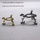 thumbnail image 4 of Estante de bola de cristal, trípode de metal, soporte para árbol, base de libélula con forma de triángulo de rosa bañada en oro, 4 of 6