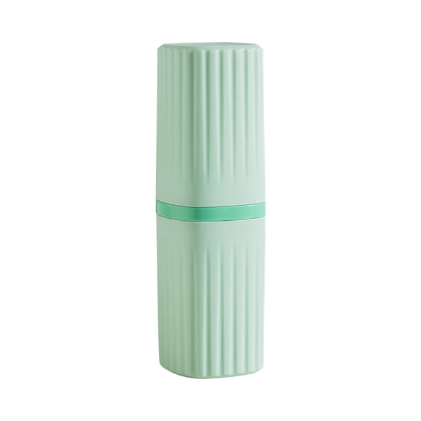 pstuiky Estuche de viaje para artículos de aseo personal: vaso para cepillo de dientes, tarro para cepillo de dientes, kit portátil para pasta de dientes y cepillo de dientes.