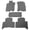 Gray, variant on Ikon Motorsports Floor Mats Compatible With 2007-2014 Toyota FJ Cruiser, Gray Latex All Weather Car Auto Front Rear Carpets Liner 5PC Set Protector