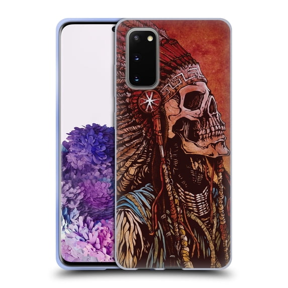 Head Case Designs Officially Licensed David Lozeau Colourful Grunge Native American Soft Gel Case Compatible with Samsung Galaxy S20 / S20 5G