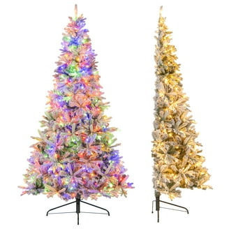 Costway 6 FT PVC & PE Pre-Lit Christmas Tree, Adjustable, Quick