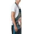 thumbnail image 3 of Horror Freddy Krueger Kitchen Cooking Aprons, Adjustable Bib Soft Chef Apron with 2 Pockets for Men Women, 3 of 8