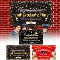 thumbnail image 1 of Creatine Graduation Season Banner With Golden And Graduation Caps Border Graduation Party Hanging And Banners, 1 of 8