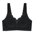 thumbnail image 1 of Women's Deep V Bralette - Floral Lace Push Up Bralette | Wireless Plunge Bra with Racerback Crop Top Design, 1 of 3