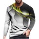 thumbnail image 1 of Blusa de camiseta de manga corta con estampado de jersey de cuello redondo informal a la moda para hombre Pompotops oipoqjl2986, 1 of 3