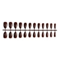 thumbnail image 2 of Soidarity 24 piezas de uñas postizas, accesorio de moda para mujer, puntas de uñas para el salón del hogar Juegos de manicura Marrón, 2 of 6