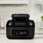 George Foreman 7-Serving 6 Qt Electric Indoor Beyond Grill and Air Fryer, 7-in-1 Functionality, Black