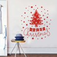 thumbnail image 2 of Toystoory Adhesivo de pared de árbol de Navidad, bricolaje, fiesta temática decorativa, vacaciones, Navidad, calcomanía, atmósferas, ventana, Fondo de Decoración del hogar Rojo Toystoory HA075057-03, 2 of 6