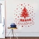 thumbnail image 2 of Monstrate Adhesivo de pared de árbol de Navidad, bricolaje, fiesta temática decorativa, vacaciones, Navidad, calcomanía, atmósferas, ventana, Fondo de Decoración del hogar Rojo Monstrate HA075057-03, 2 of 6