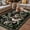 Black Pink, variant on Pink Spring Floral Outdoor Rug for Patio/Deck/Porch, Non-Slip Large Area Rug 6 x 9 Ft, Elegant Pastoral Flowers Birds Watercolor Indoor Outdoor Rugs Washable Area Rugs, Camping Rug Carpet Runner