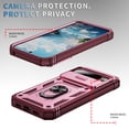 thumbnail image 3 of for Google Pixel 10 Pro XL 3-in-1 Phone Case with Slide Camera Cover, Build in 360° Rotating Ring Stand, Military Grade Protective Shockproof Heavy Duty Phone Case for Google Pixel 10 Pro XL,B, 3 of 9