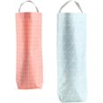 thumbnail image 1 of Soporte para bolsas de plástico, 2 unidades, soporte para bolsas de comestibles para dispensador de bolsas de plástico, organizador de bolsas de basura plegable para colgar, lavandería oso de fresa Juguete, 1 of 6