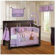 BabyFad Jungle Girl 10 Piece Crib Bedding Set