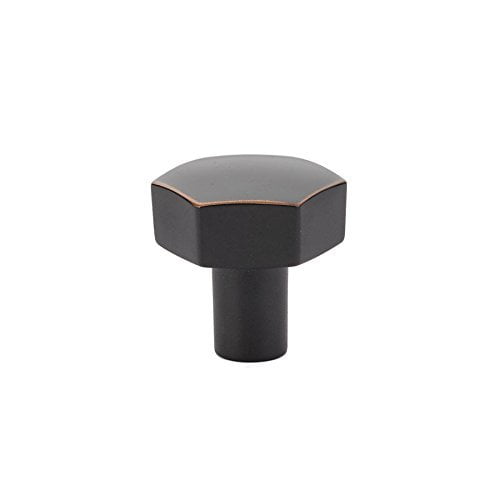 Emtek 86457 Mod Hex Cabinet Knob Oil-Rubbed Bronze (1-1/8" Width)