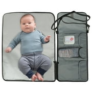 Monbebe Portable Diaper Changing Station with Strap, Gray, Toddler