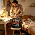 thumbnail image 4 of Building Car Pattern Backpack Lightweight Daily Carry Bag Customizable Storage Daypack for Sports Activities & Outdoor Travel, 4 of 5