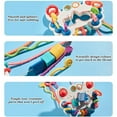 thumbnail image 6 of BUTOMKY Montessori Sensory Pull String Toy - Food Grade Silicone Baby Teething Toy, Developmental Fine Motor Skills Activity, Travel Toy for Car Seat/Airplane (6-18 Months Toddlers Boys & Girls), 6 of 7