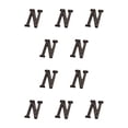 thumbnail image 3 of Letras de metal negro Wosthever Números de casa Placa de número de casa B17--N 10Conjunto, 3 of 6