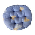 thumbnail image 2 of Foqnuq Solid Color Chair Cushion | Thickened Soft Filled Seat Pad | Round Patio Cushion | Cozy Kitchen Dining Chair Cushion - Blue, 40x40cm/45x45cm, 2 of 6