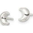 thumbnail image 2 of Sterling Silver Polished Crescent Moon Post Earrings (6.95 X 6) Made In India qe16469, 2 of 5