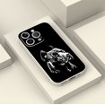 thumbnail image 4 of Divertida y funcional: llamativa funda plateada mate con diseño de dibujos animados para iPhone 15 Pro Max 14 13 12 Pro 11, 4 of 4